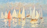 Andre Hambourg Marine , Seascape Painting - Sold for $12,160 on 03-04-2023 (Lot 196).jpg
